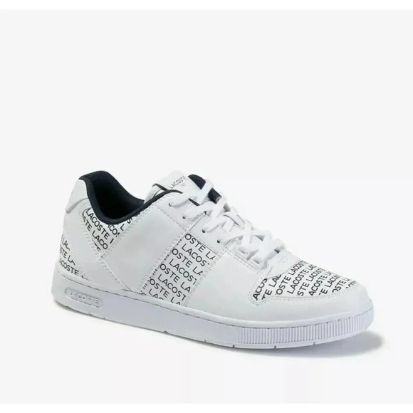 NEW Lacoste Thrill 120 2 US SMA Leather Sneakers 7-39SMA0050042 White Mens 13 - Picture 1 of 9